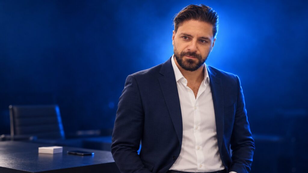 Francesco Caruccio di VELOCIA nel posto di lavoro del responsabile commerciale